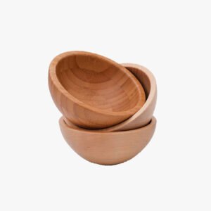 Small Wooden Bowl Set, Dip Sauce