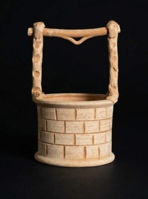 Vaso a pozzo in terracotta galestro